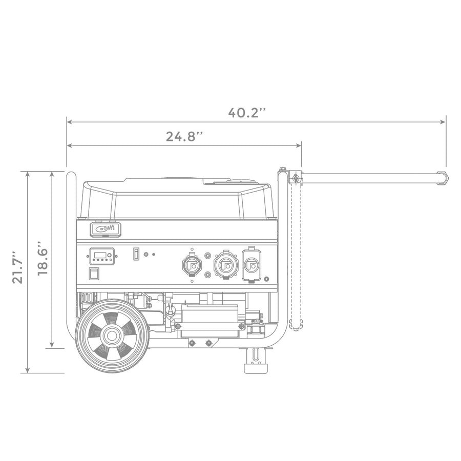 FIRMAN® Gas Portable Generator 4550W Remote Start 120V #P03608