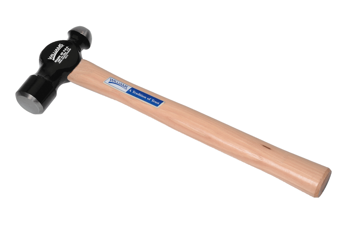 Williams #JHWHBP-5-0A 4 oz Hickory Handle Ball Pein Hammer