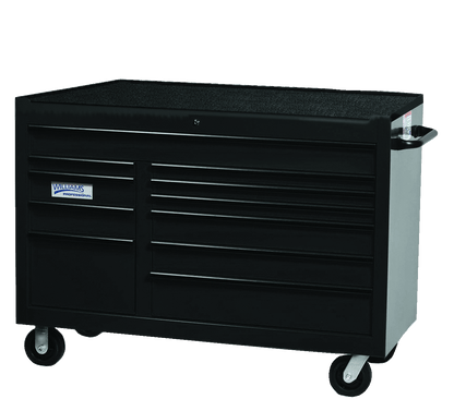 Williams #JHWW55RC11 - 11B - 11BL 55" Wide x 24" Deep 11-Drawer Roll Cabinet, Professional Series, Red