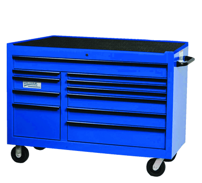 Williams #JHWW55RC11 - 11B - 11BL 55" Wide x 24" Deep 11-Drawer Roll Cabinet, Professional Series, Red