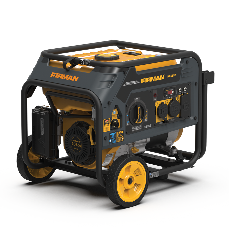 FIRMAN® Dual Fuel Portable Generator 3650W Recoil Start #H03652