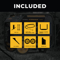 FIRMAN® Dual Fuel Portable Generator 3650W Recoil Start #H03652