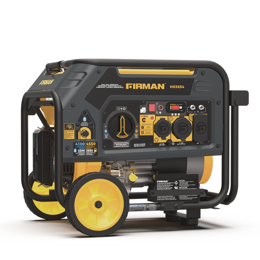 FIRMAN® Dual Fuel 4550W Portable Generator Electric Start with CO Alert #H03654