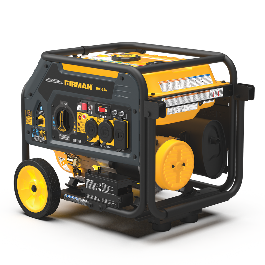 FIRMAN® Dual Fuel 4550W Portable Generator Electric Start with CO Alert #H03654