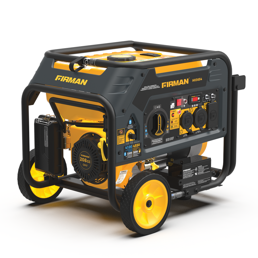 FIRMAN® Dual Fuel 4550W Portable Generator Electric Start with CO Alert #H03654