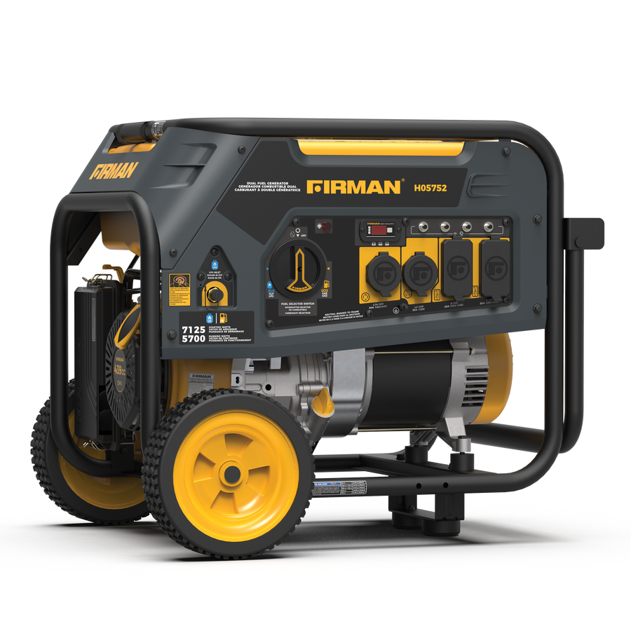 FIRMAN® Dual Fuel 5700W Portable Generator Recoil Start 120/240V #H05752