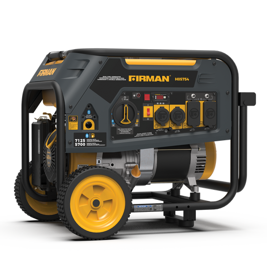 FIRMAN® Dual Fuel Portable Generator 5700W Recoil Start 120/240V #H05754