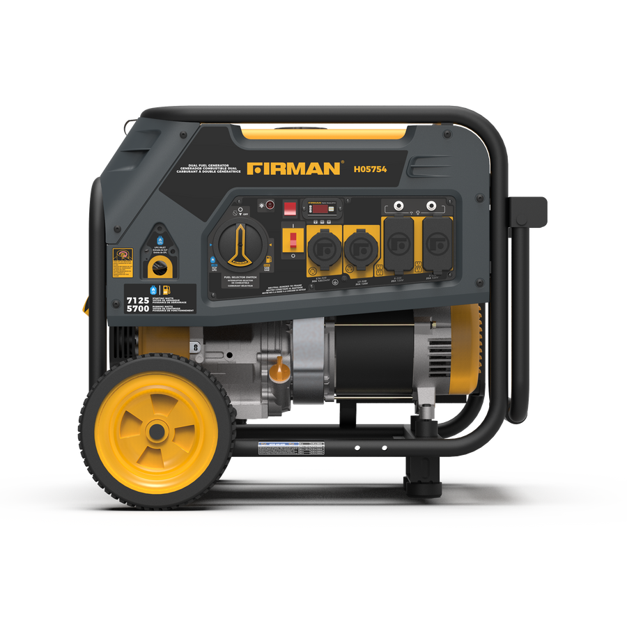 FIRMAN® Dual Fuel Portable Generator 5700W Recoil Start 120/240V #H05754