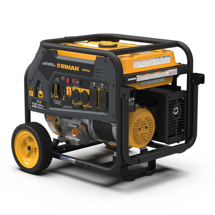 FIRMAN® Dual Fuel Portable Generator 5700W Recoil Start 120/240V #H05754