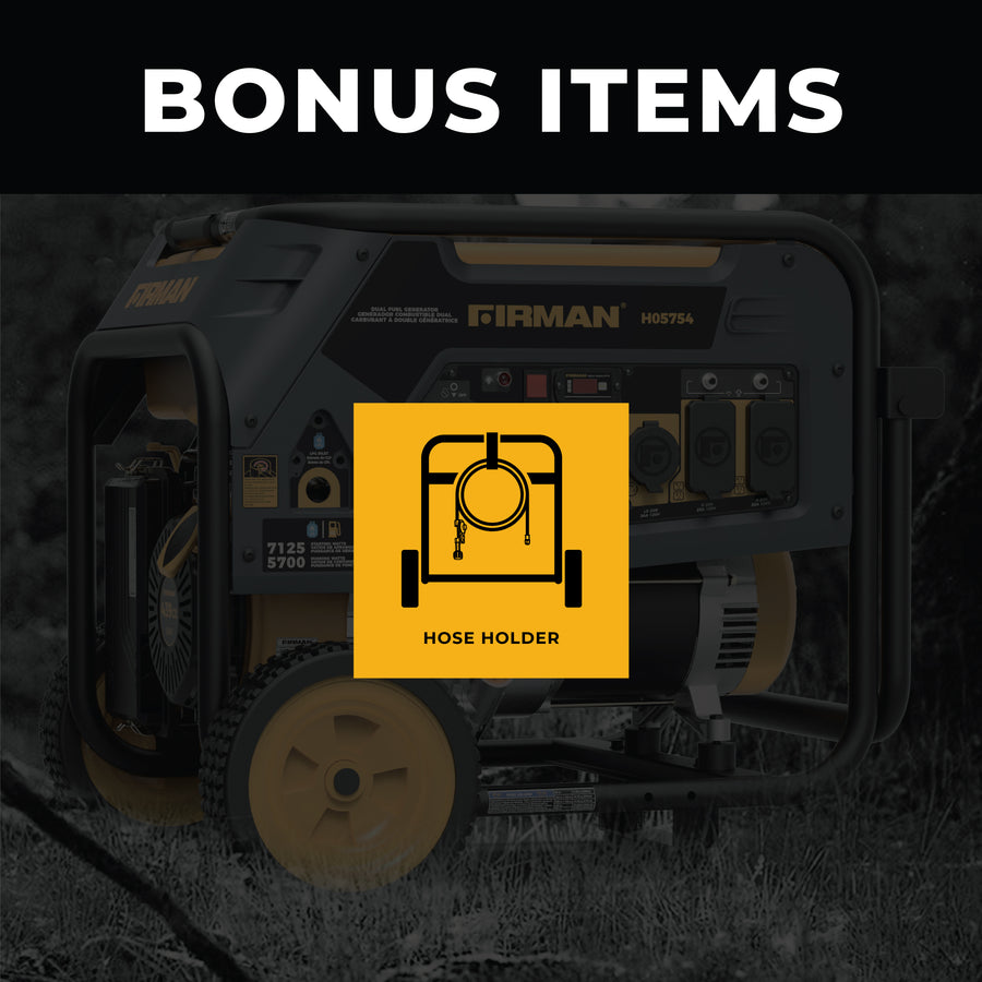 FIRMAN® Dual Fuel Portable Generator 5700W Recoil Start 120/240V #H05754