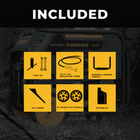 FIRMAN® Dual Fuel Portable Generator 5700W Recoil Start 120/240V #H05754
