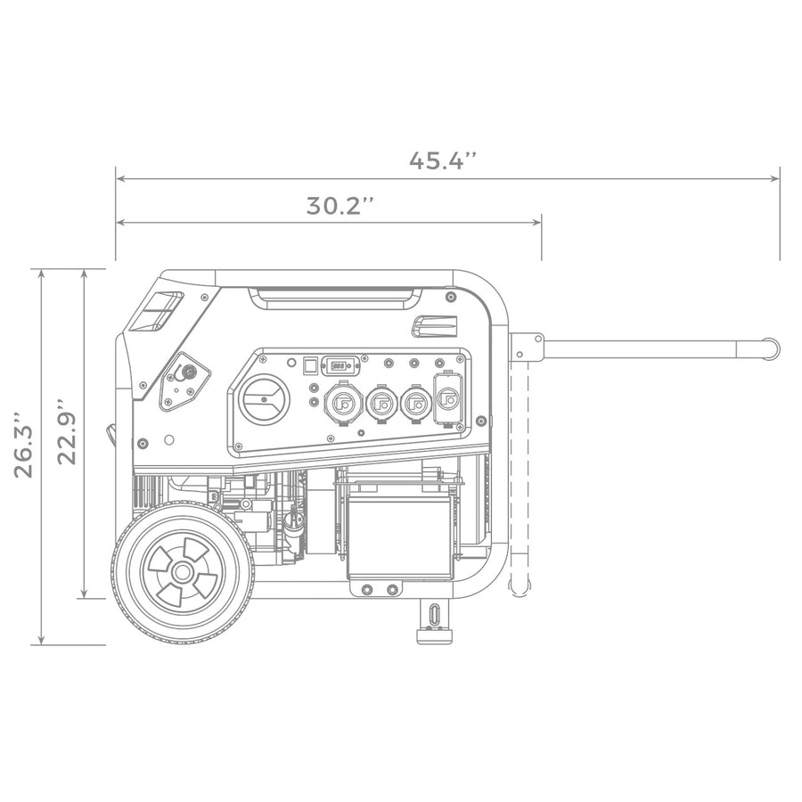 FIRMAN® Dual Fuel Portable Generator 7500W Electric Start 120/240V #H07552