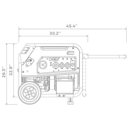 FIRMAN® Dual Fuel Portable Generator 7500W Electric Start 120/240V #H07552