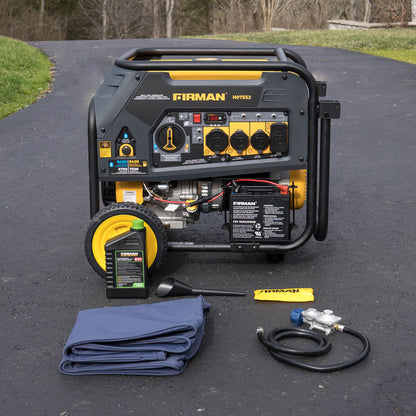 FIRMAN® Dual Fuel Portable Generator 7500W Electric Start 120/240V #H07552
