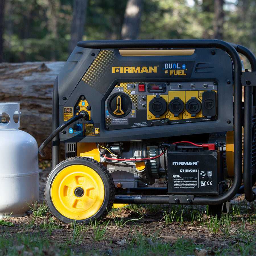 FIRMAN® Dual Fuel Portable Generator 7500W Electric Start 120/240V #H07552