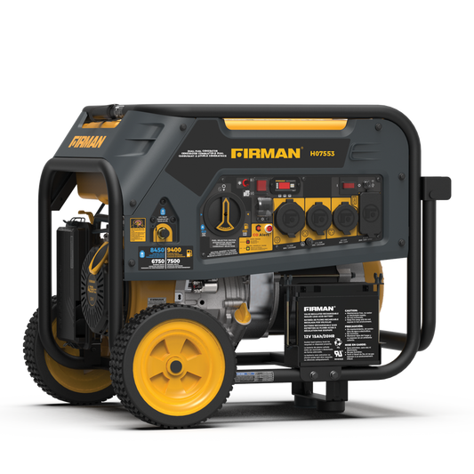 FIRMAN® Dual Fuel Portable Generator 9400W Electric Start 120/240V with CO Alert #H07553