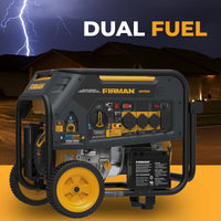 FIRMAN® Dual Fuel Portable Generator 9400W Electric Start 120/240V with CO Alert #H07553