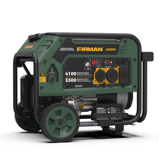 FIRMAN® LPG Portable Generator 4100W Electric Start #L03391