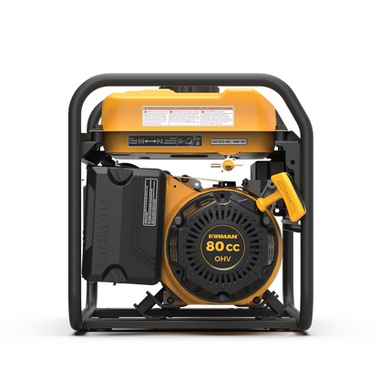 FIRMAN® Gas Portable Generator 1500W Recoil Start with CO alert #P01204