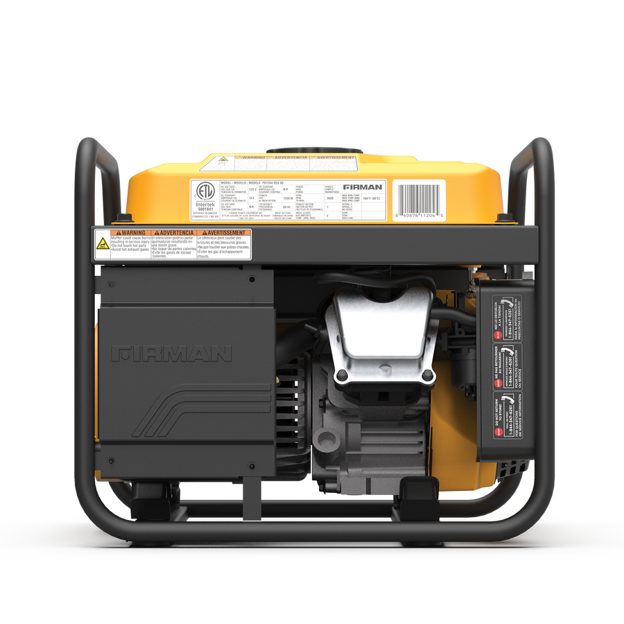 FIRMAN® Gas Portable Generator 1500W Recoil Start with CO alert #P01204