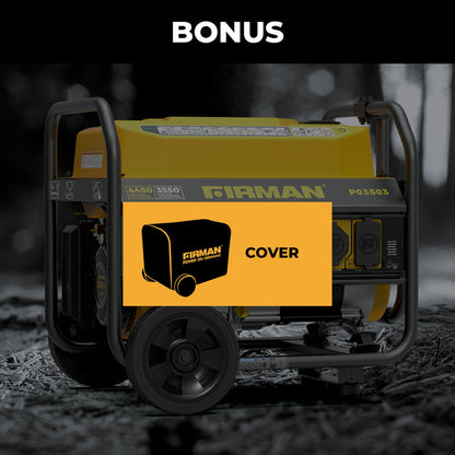 FIRMAN® Gas Portable Generator 4450W Recoil Start 120V with CO alert #P03503