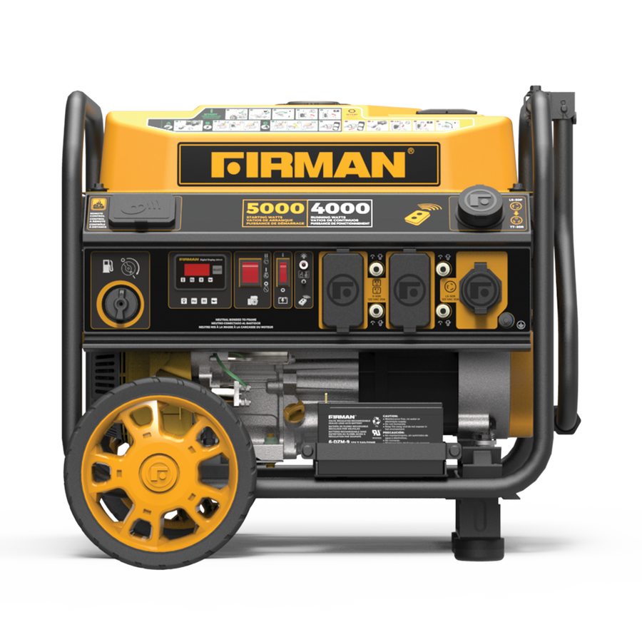 FIRMAN® Gas Portable Generator 5000W Remote Start 120V #P04001