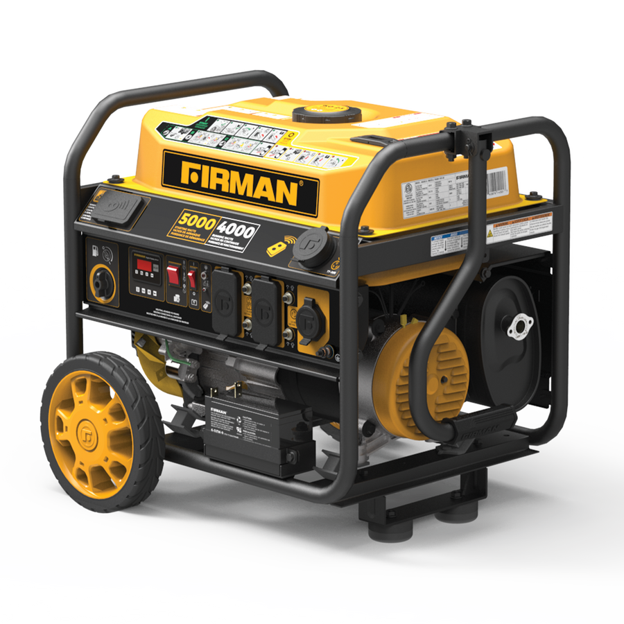 FIRMAN® Gas Portable Generator 5000W Remote Start 120V #P04001