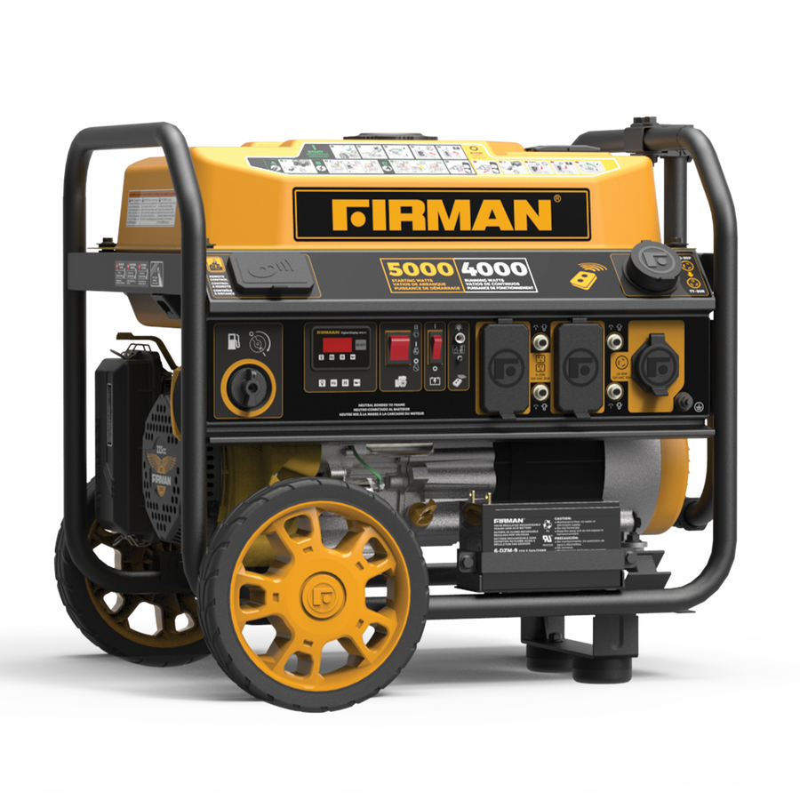 FIRMAN® Gas Portable Generator 5000W Remote Start 120V #P04001