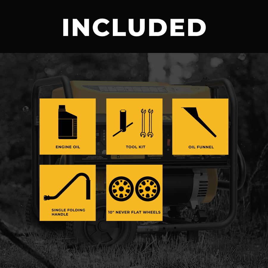 FIRMAN® Gas Portable Generator 8350W Recoil Start 120/240V With CO Alert #P06702
