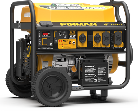 FIRMAN® Gas Portable Generator 8375W Remote Start 120/240V #P06707
