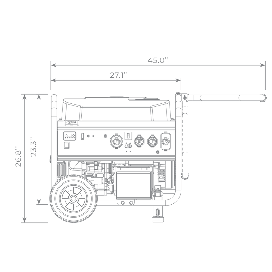 FIRMAN® Dual Fuel 5700W Portable Generator Recoil Start 120/240V #H05752