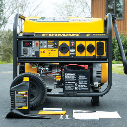 FIRMAN® Gas Portable Generator 10000W Remote Start 120/240V with CO Alert #P08008