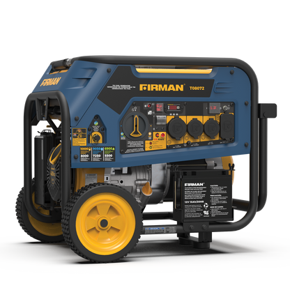 FIRMAN® Tri Fuel 8000W Portable Generator Electric Start 120/240V with CO Alert #T08072