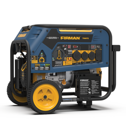 FIRMAN® Tri Fuel 8000W Portable Generator Electric Start 120/240V with CO Alert #T08072