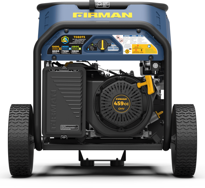 FIRMAN® Tri Fuel  Portable Generator 10000/8000W Electric Start With CO Alert #T08073