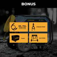 FIRMAN® Tri Fuel  Portable Generator 10000/8000W Electric Start With CO Alert #T08073