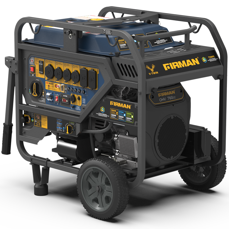 FIRMAN® Tri Fuel Portable Generator 15000W Electric Start 120/240V With CO Alert #T12071
