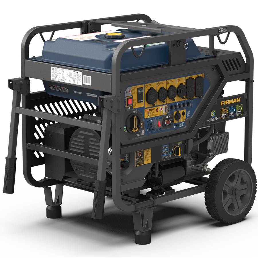 FIRMAN® Tri Fuel Portable Generator 15000W Electric Start 120/240V With CO Alert #T12071