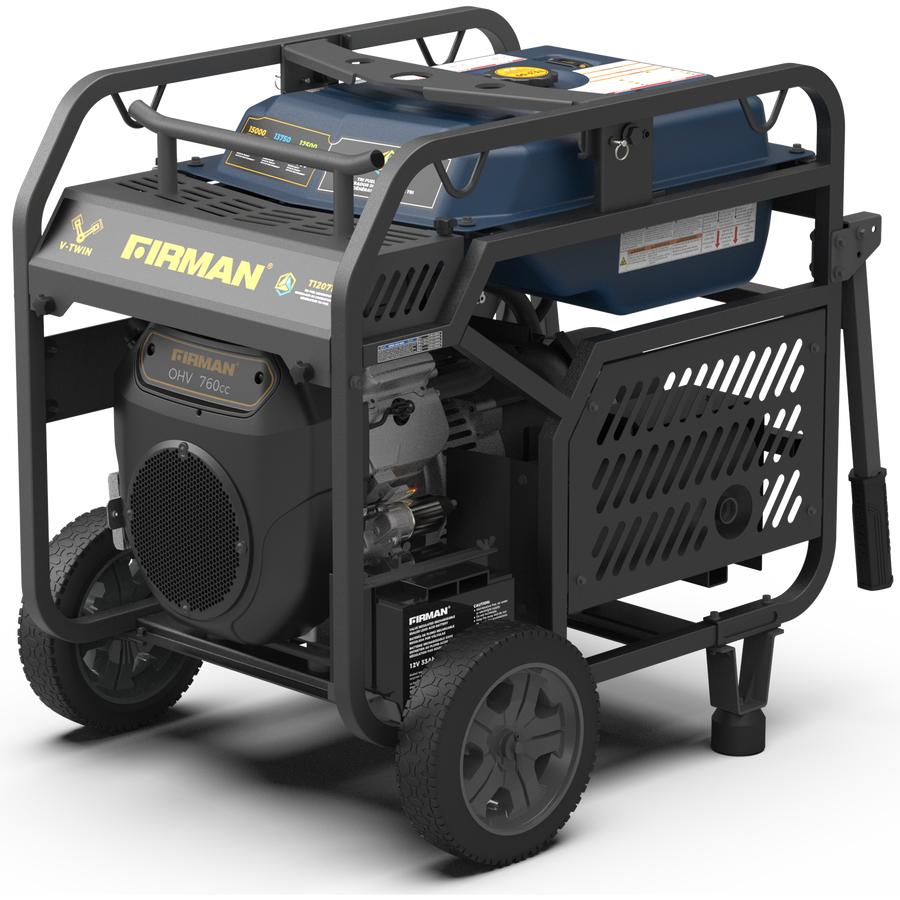 FIRMAN® Tri Fuel Portable Generator 15000W Electric Start 120/240V With CO Alert #T12071
