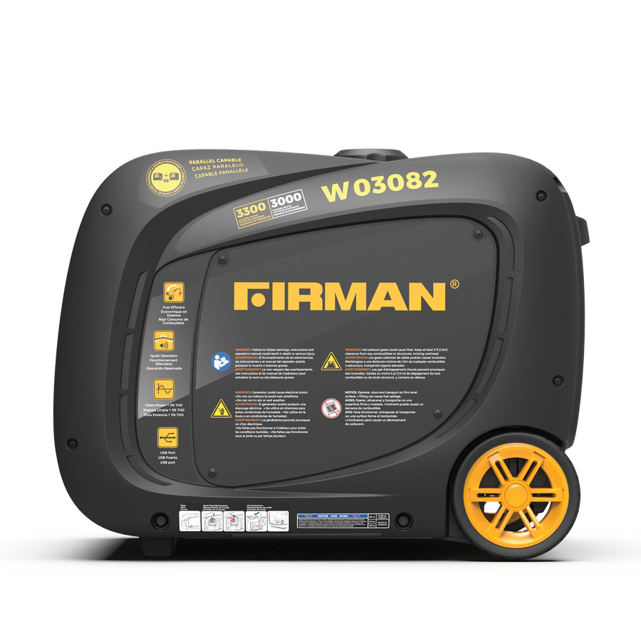 FIRMAN® Inverter Portable Generator 3300W Electric Start #W03082