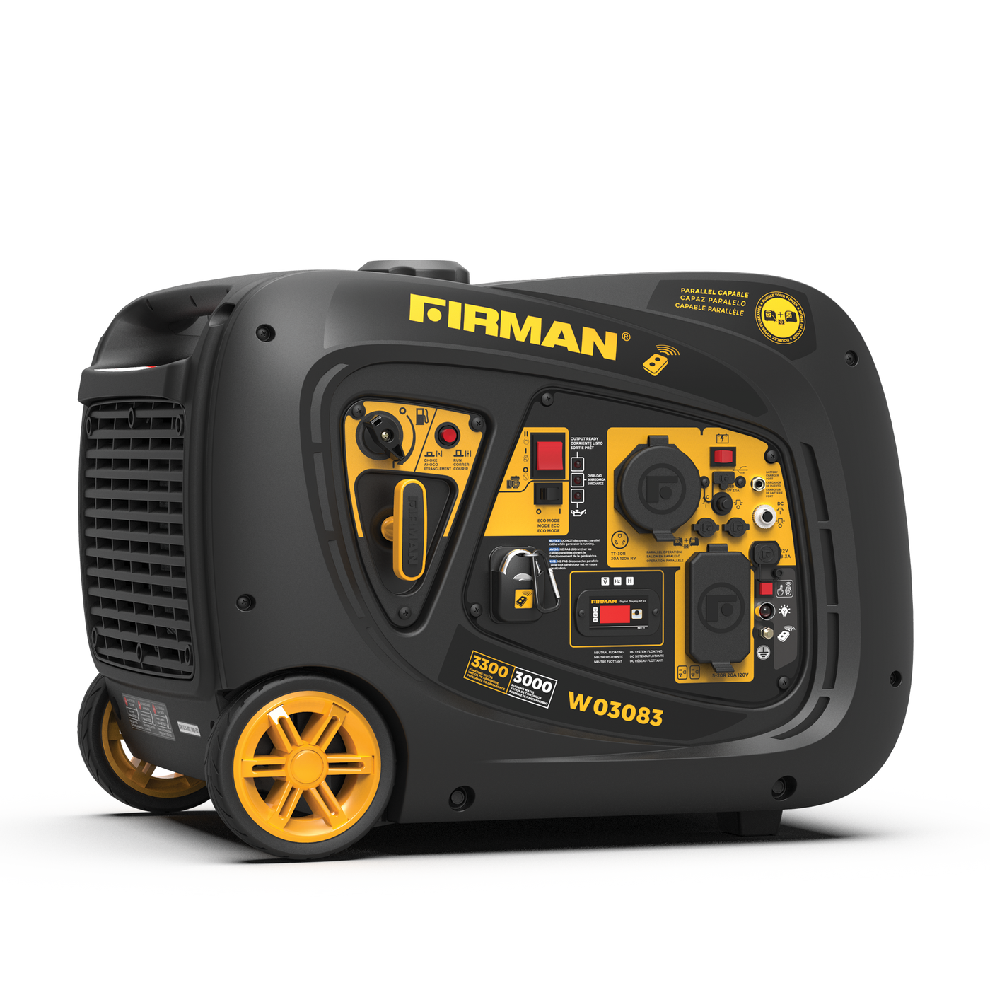 FIRMAN® Inverter Portable Generator 3300W Remote Start #W03083
