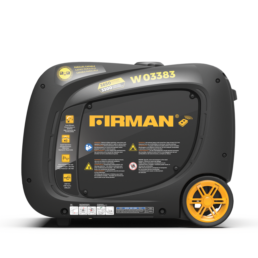 FIRMAN® Inverter Portable Generator 3650W Remote Start #W03383