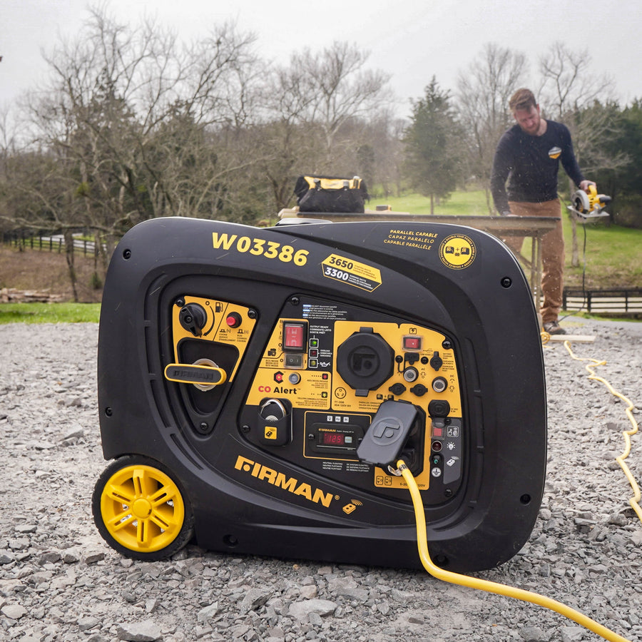 FIRMAN® Inverter Portable Generator 3650W Remote Start with CO Alert #W03386