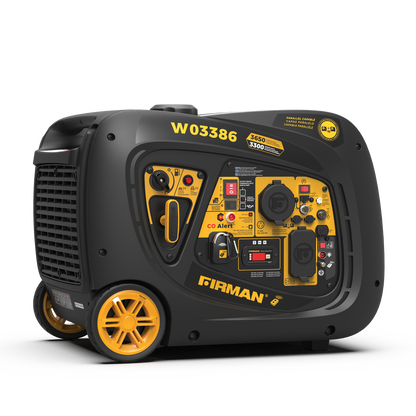 FIRMAN® Inverter Portable Generator 3650W Remote Start with CO Alert #W03386