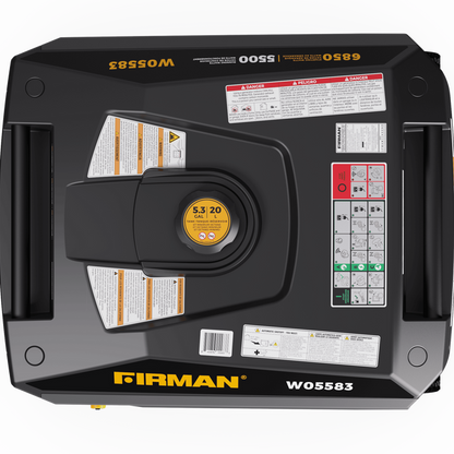 FIRMAN® Gas Inverter Portable Generator 6850/5500 Watt Remote Start 120/240V CO Alert #W05583