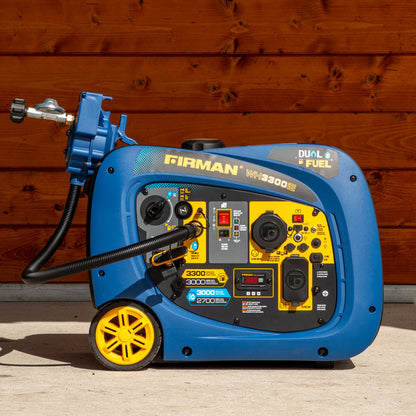 FIRMAN® Dual Fuel Inverter Portable Generator 3300W Recoil Start #WH03041