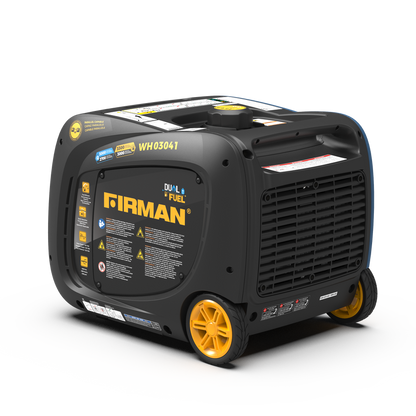 FIRMAN® Dual Fuel Inverter Portable Generator 3300W Recoil Start #WH03041