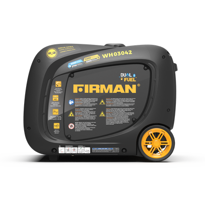 FIRMAN® Dual Fuel Inverter Portable Generator 3300W Electric Start #WH03042