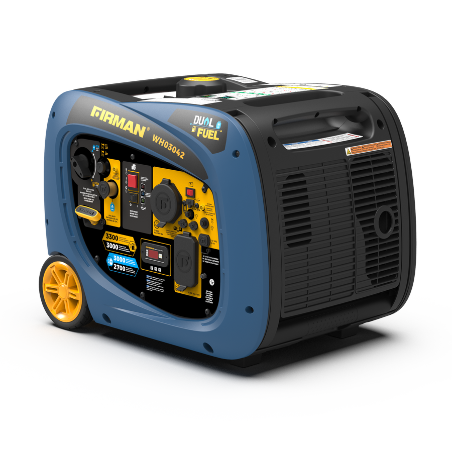 FIRMAN® Dual Fuel Inverter Portable Generator 3300W Electric Start #WH03042