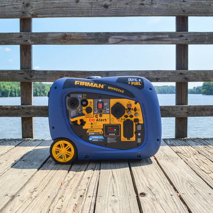 FIRMAN® Dual Fuel Inverter Portable Generator 4000W Electric Start with CO Alert #WH03242